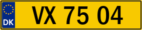 Trailer License Plate